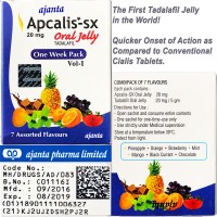 Apcalis-SX-20 Jelly (Cialis 20mg) X7 Sachets Apcalis-SX-20 Jelly (Cialis 20mg) X7 Sachets